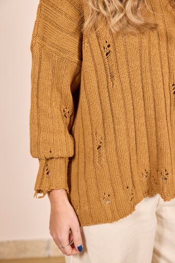 Immagine di MAGLIA ROTTURE - Disponibile in TABACCO, BURRO