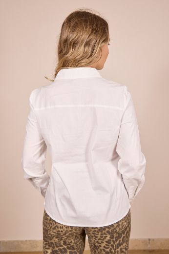 Immagine di CAMICIA SOPHIE - Disponibile in AZZURRO/RIGHE, BIANCO