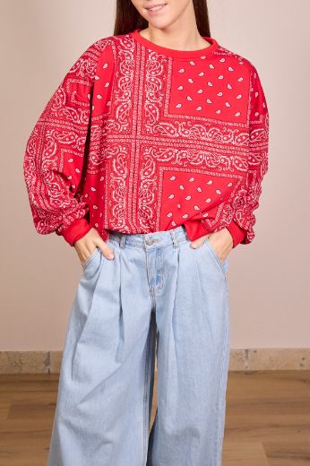 Immagine di FELPA BANDANA - Disponibile in GIALLO, AZZURRO, ROSSO, ROSA, NERO