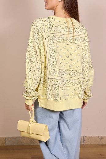 Immagine di FELPA BANDANA - Disponibile in GIALLO, AZZURRO, ROSSO, ROSA, NERO