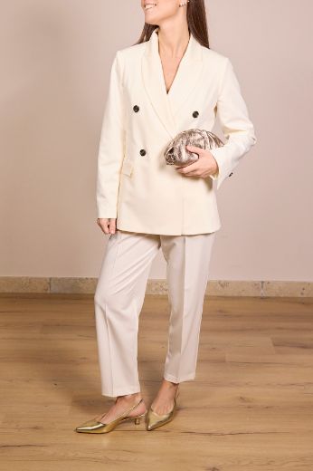 Immagine di BLAZER EVA - Disponibile in GRIGIO, PANNA, OLIO, NERO, ROSA