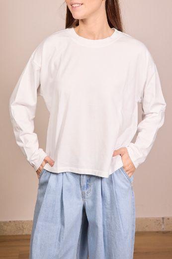 Immagine di MAGLIA SCATOLA PARICOLLO MANICA LUNGA - Disponibile in NERO, MORO, GIALLO, BLU, BIANCO