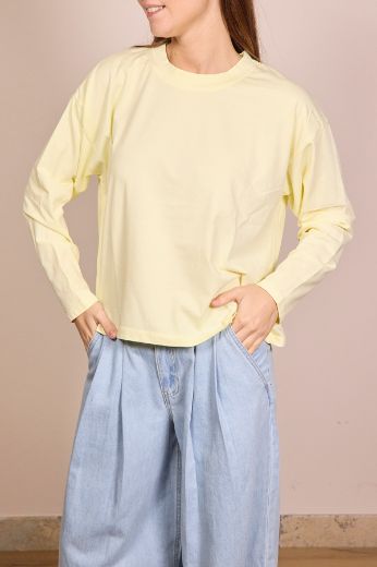 Immagine di MAGLIA SCATOLA PARICOLLO MANICA LUNGA - Disponibile in NERO, MORO, GIALLO, BLU, BIANCO