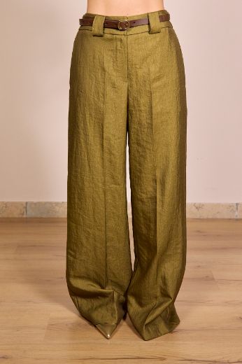 Immagine di PANTALONE MATILDE - Disponibile in TABACCO, VERDE MILITARE