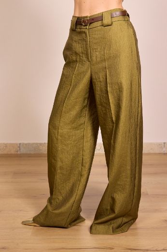 Immagine di PANTALONE MATILDE - Disponibile in TABACCO, VERDE MILITARE