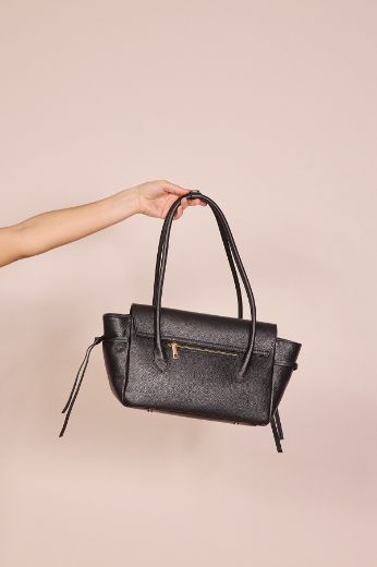 Immagine di BORSA LILITH IN PELLE - Disponibile in NERO, TAUPE