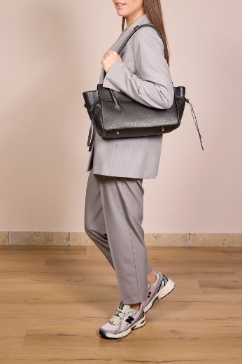 Immagine di BORSA LILITH IN PELLE - Disponibile in NERO, TAUPE