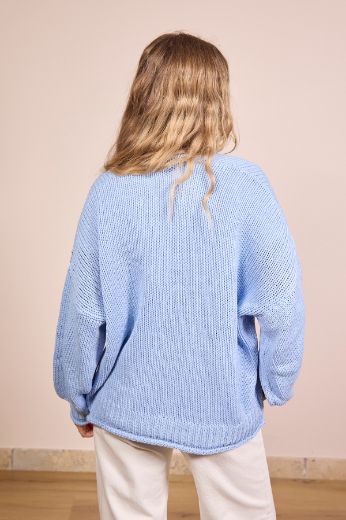 Immagine di CARDIGAN BOTTONI LEGNO - Disponibile in KAKI, PHARD, PANNA, AZZURRO