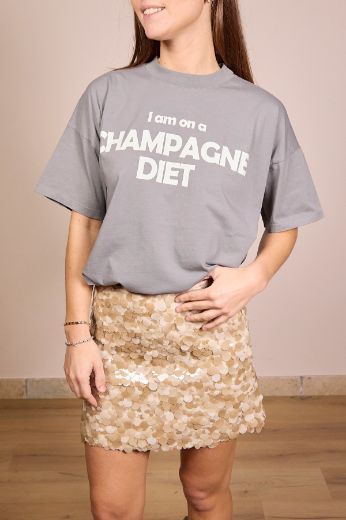 Immagine di T-SHIRT CHAMPAGNE DIET