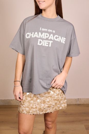 Immagine di T-SHIRT CHAMPAGNE DIET