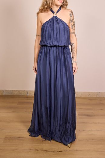 Immagine di ABITO GIOIELLO SETA VISCOSA - Disponibile in ROSA, BLU