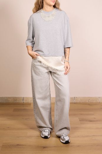 Immagine di T-SHIRT RASO ASIMMETRICA