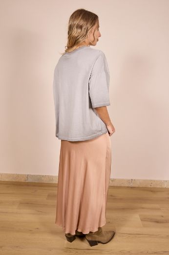 Immagine di GONNA MIDI SATIN - Disponibile in VERDE, BLUSH