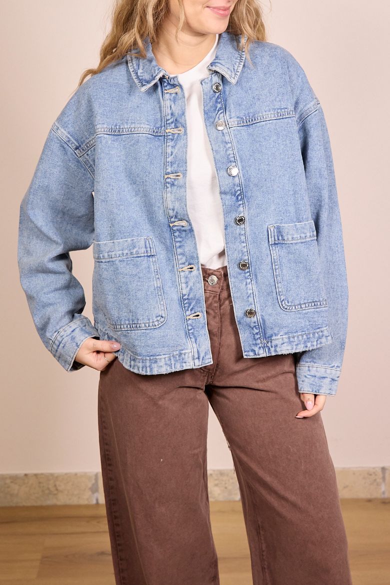 Immagine di GIACCA DENIM JAMIE - Disponibile in MARRONE, AZZURRO
