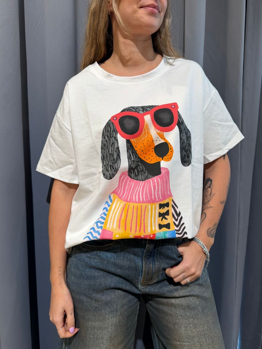 Immagine di T-SHIRT BASSOTTO SKETCH