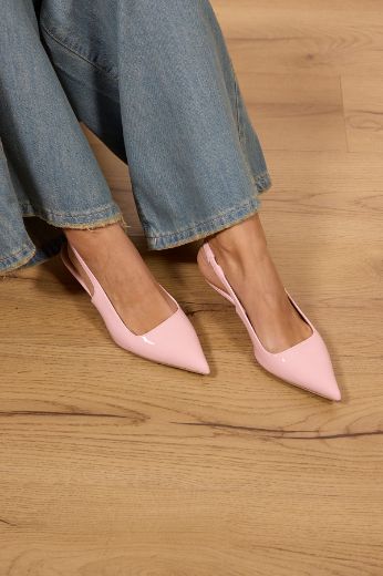 Immagine di SLINGBACK TACCO KITTEN - Disponibile in GIALLO, AZZURRO, ROSA, ROSSO