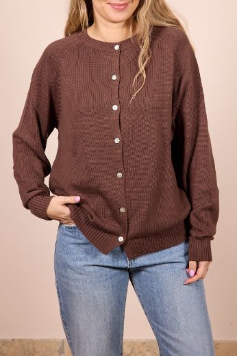 Immagine di CARDIGAN DAISY - Disponibile in AZZURRO, PANNA, LIME, GIALLO, BEIGE, ROSSO, ROSA, BLU, NOCCIOLA, NERO