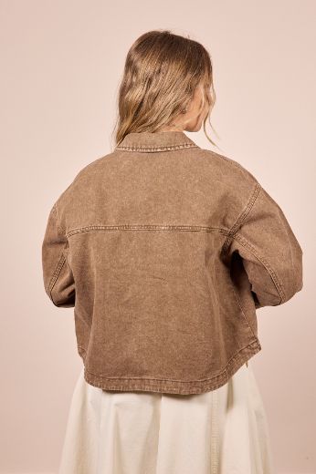 Immagine di GIACCA DENIM JAMIE - Disponibile in MARRONE, AZZURRO