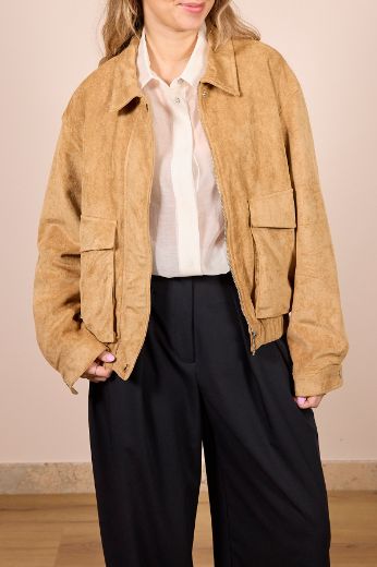 Immagine di GIACCA BOMBER CAMOSCIO