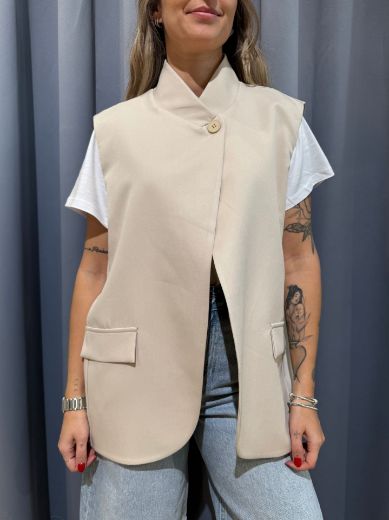 Immagine di GILET COREANA - Disponibile in NERO, BLU, BEIGE