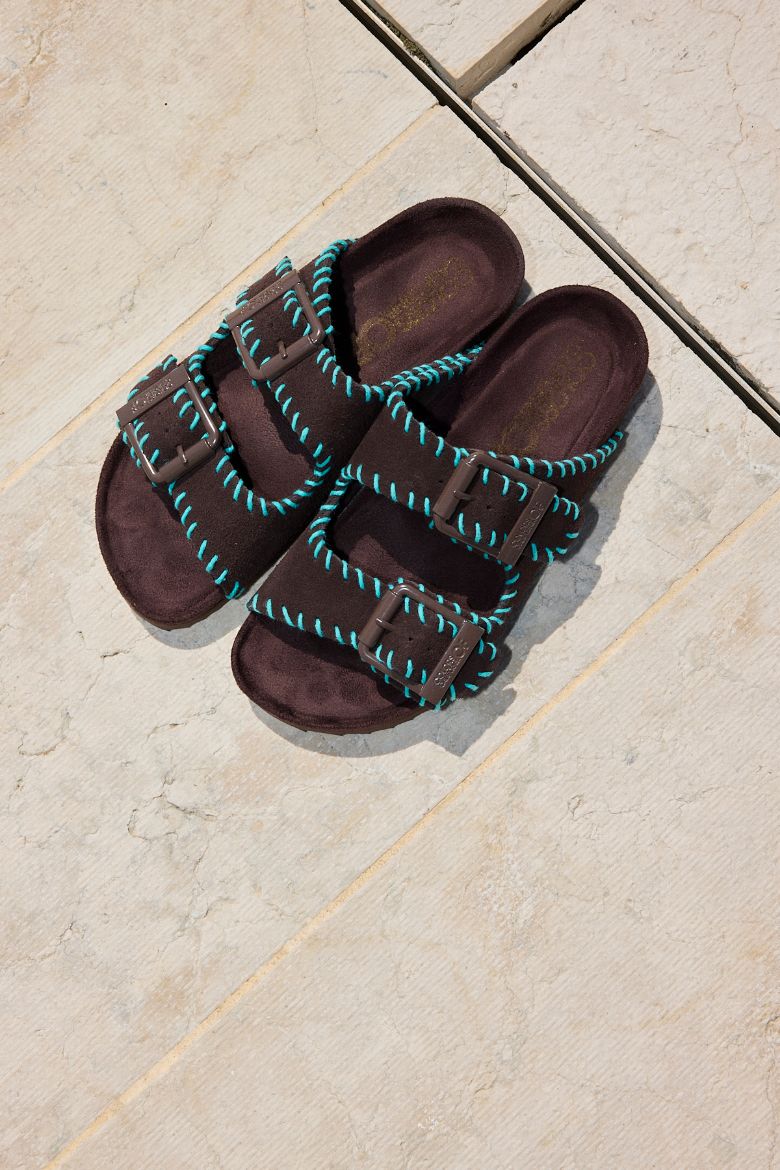 Immagine di CIABATTA IN PELLE SCAMOSCIATA STITCHINGS