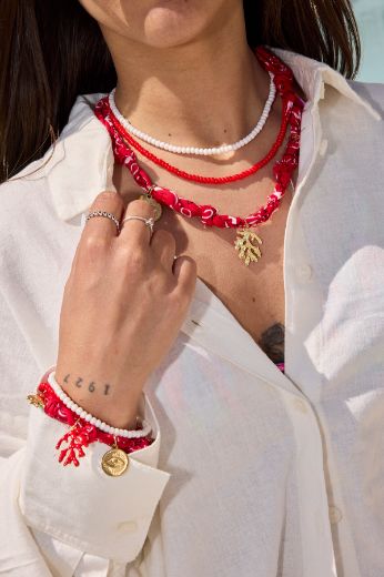 Immagine di COLLANA FORMENTERA - Disponibile in ROSSO, MORO