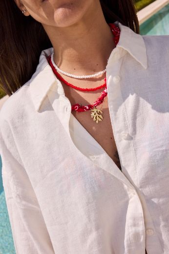 Immagine di COLLANA FORMENTERA - Disponibile in ROSSO, MORO