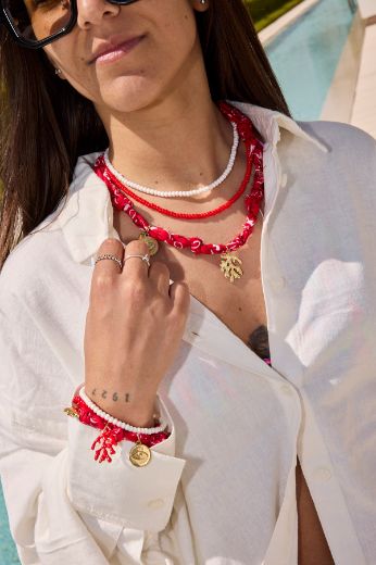 Immagine di COLLANA FORMENTERA - Disponibile in ROSSO, MORO