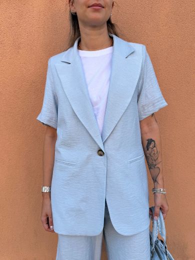 Immagine di BLAZER MISTO LINO MEZZA MANICA