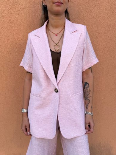 Immagine di BLAZER MISTO LINO MEZZA MANICA